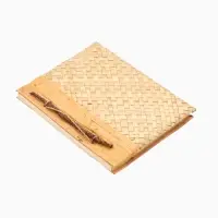 Записная книжка плетёная, 48 листов, 17&times;22&times;2 см, бежевая