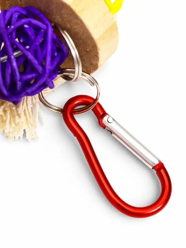 Игрушка для птиц &laquo;Браслет&raquo;, 13.5&times;5 см, с колокольчиками, цвет МИКС