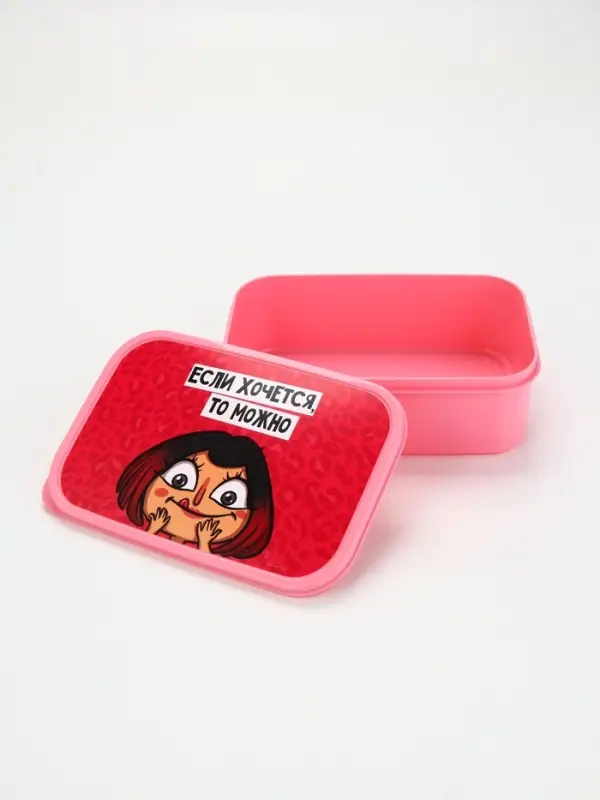 Ланч - бокс «Если хочется, то можно», 1200 мл Ланч - бокс «Если хочется, то можно», 1200 мл