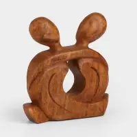 Абстракция &laquo;Влюблённые&raquo;, 19&times;4&times;19 см, дерево суар