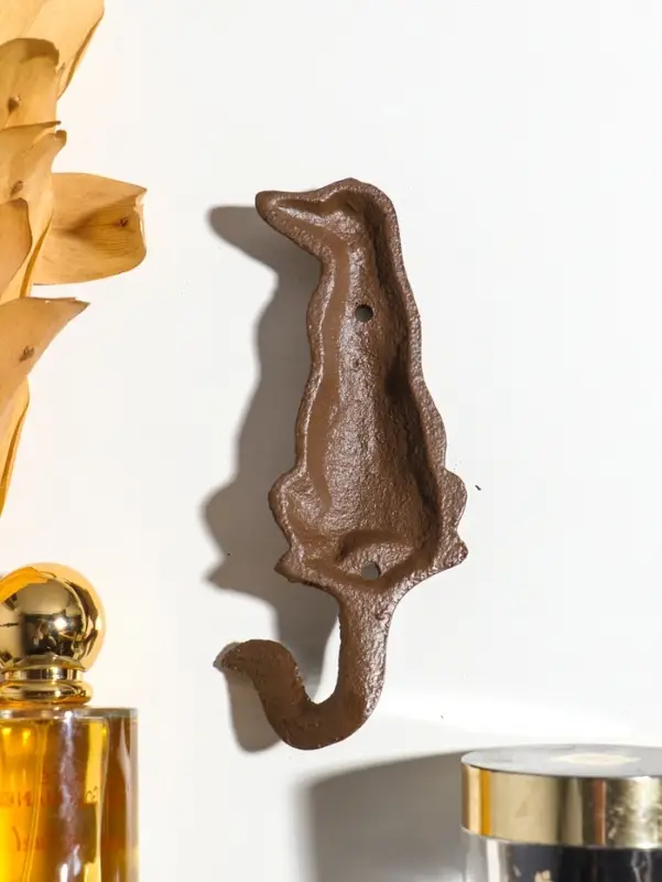 Крючок настенный &laquo;Охотничья собака&raquo;, ключница декоративная, чугун, 4.8&times;13.5&times;3.5 см