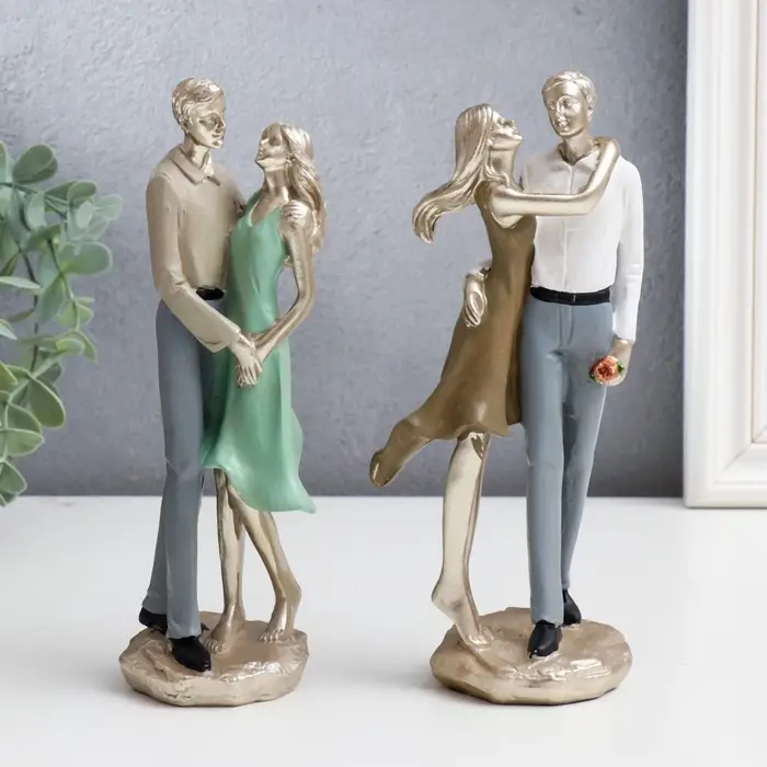 Фигурка полистоун &laquo;Влюблённые&raquo;, 20&times;8&times;6.5 см, МИКС
