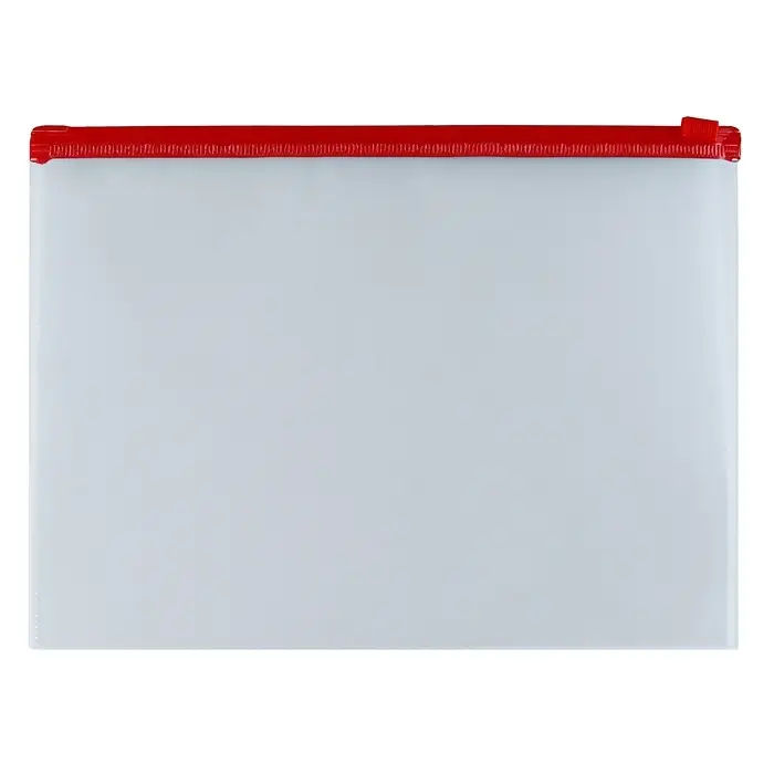 Папка-конверт на ZIP-молнии А5+, 140 мкм, ErichKrause Папка-конверт на ZIP-молнии А5+, 140 мкм, ErichKrause "Fizzy Clear", прозрачная, с цветной молнией, микс