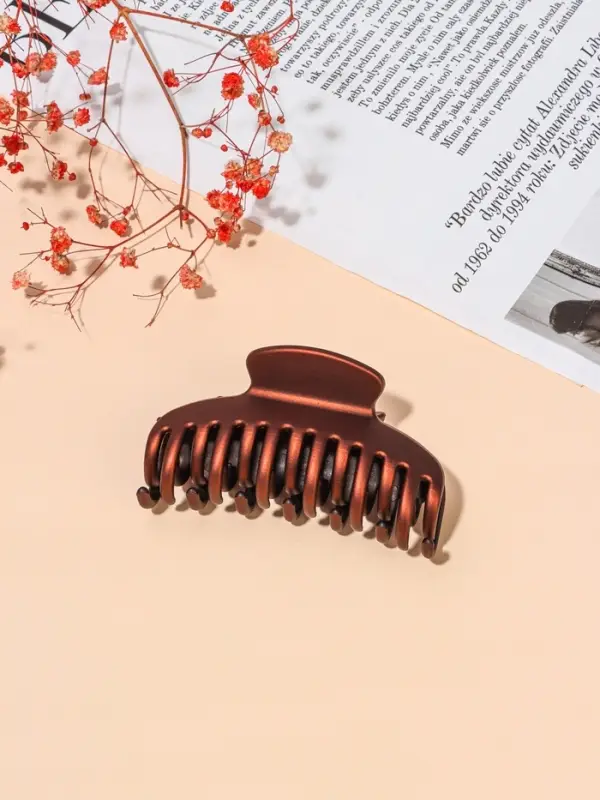 Крабик для волос &laquo;Двойной зубец&raquo;, классика, 8 см, МИКС