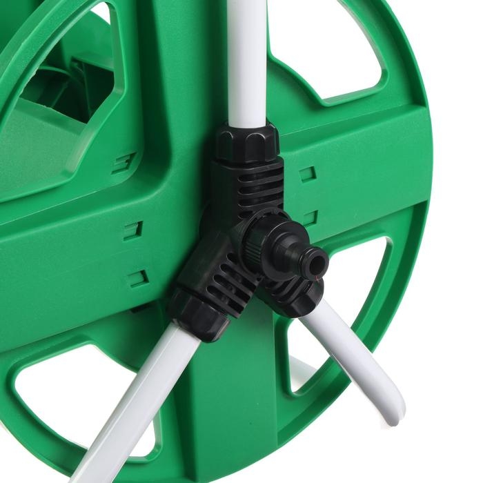 Катушка для шланга до 30 метров, металл, пластик, 1/2 Катушка для шланга до 30 метров, металл, пластик, 1/2", Greengo