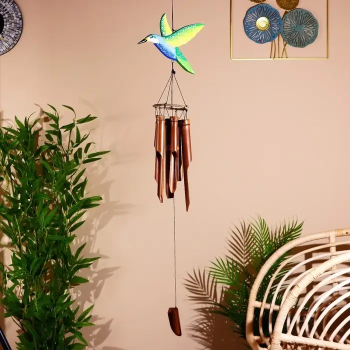 Музыка ветра Музыка ветра "Колибри" бамбук 22х11х100 см
