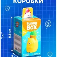 Игрушка - сюрприз Funny Box &laquo;Зверята&raquo;: фигурка, наклейки, МИКС