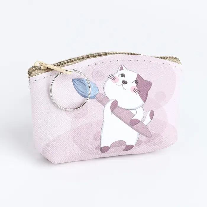 Кошелёк детский &laquo;Котик&raquo; Выбражулька, маленький, монетница, МИКС