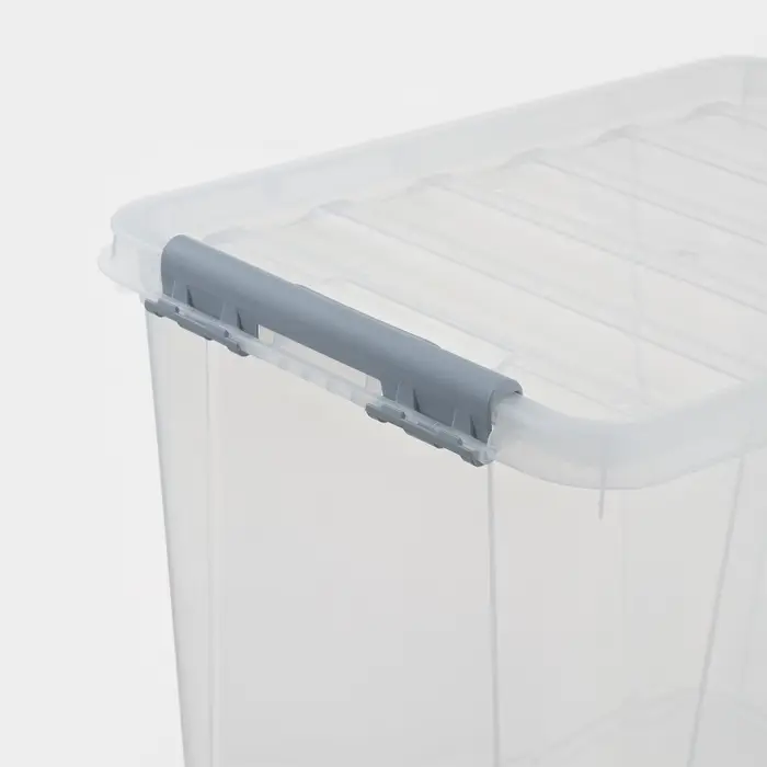 Контейнер для хранения с крышкой, 25 л, 41&times;29.5&times;31.2 см, пластик, прозрачный