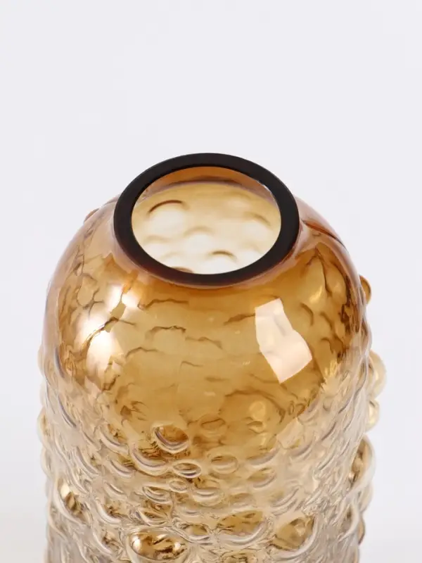 Ваза «Беттино», 30×11 см, стекло, коричневая