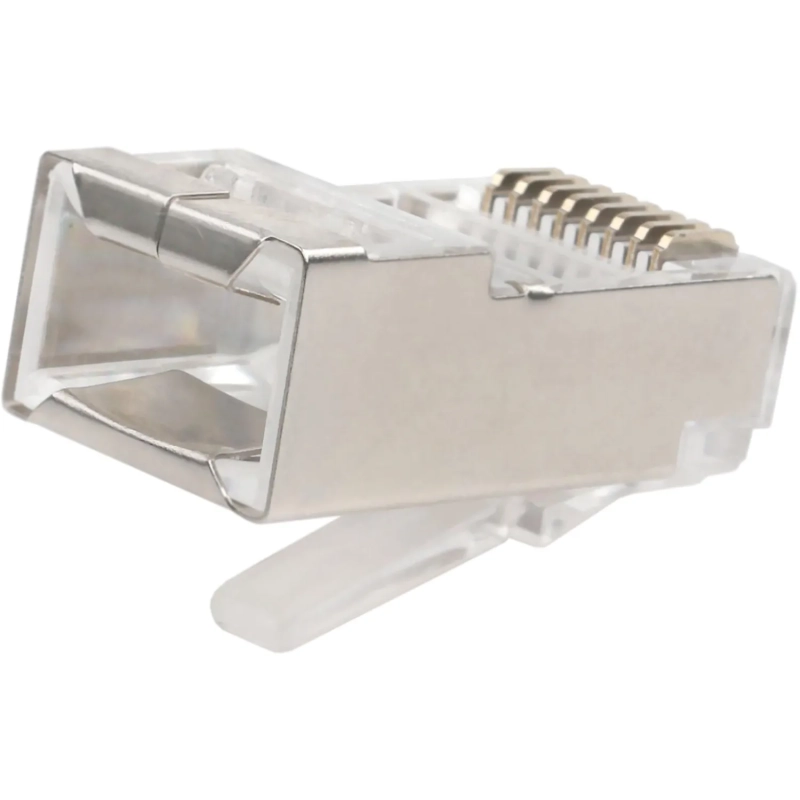 Вилка Cablexpert RJ-45 (8P8C) PLUG5SP кат5e экр, 30 микрон, (100 шт.), пак