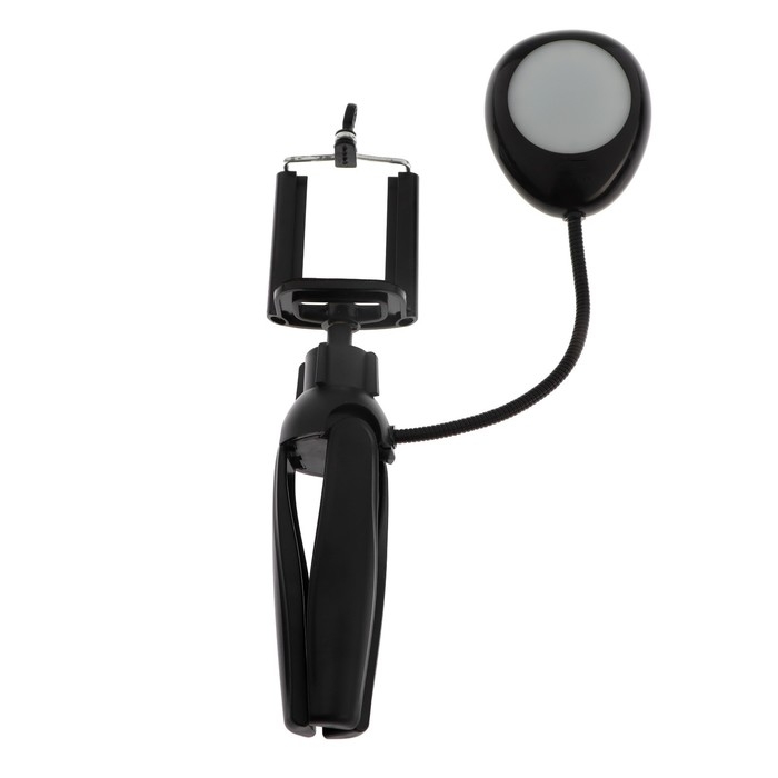 Штатив-трипод для телефона MB MObility MRL-5, с кольцевой лампой, черный