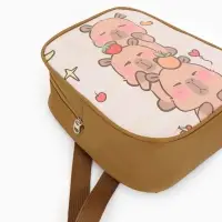 Рюкзак детский 20,5*9*24, отд на молнии, капибара бежевый