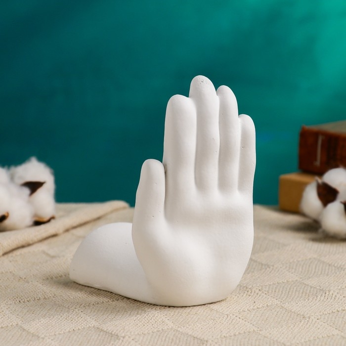 Держатель-подставка для книг  Держатель-подставка для книг "Рука", 15см, белый
