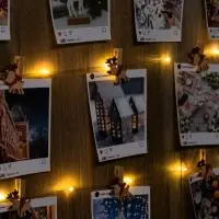 Гирлянда &laquo;Нить&raquo; 2 м, роса с насадками &laquo;Прищепки-оленёнок&raquo;, IP20, серебристая нить, 20 LED, от батареек АА&times;2, свечение тёплое белое