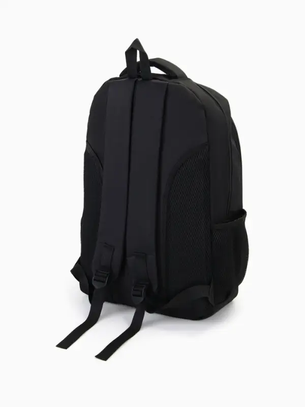 Рюкзак школьный, 4 кармана, 35&times;16&times;50 см, чёрный