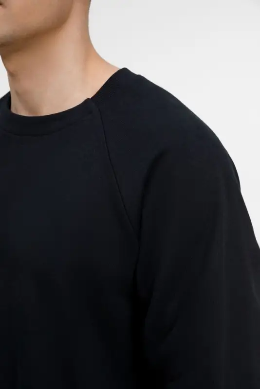 Свитшот унисекс Avenu, черный, размер XS/S Свитшот унисекс Avenu, черный, размер XS/S