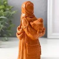 Фигура «Берегиня Дуняша», 13×6×6 см, красная глина