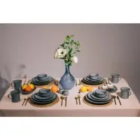 Салатник Magistro Alpine Frost, 600 мл, 18.8&times;5.1, фарфор, голубовато-серый