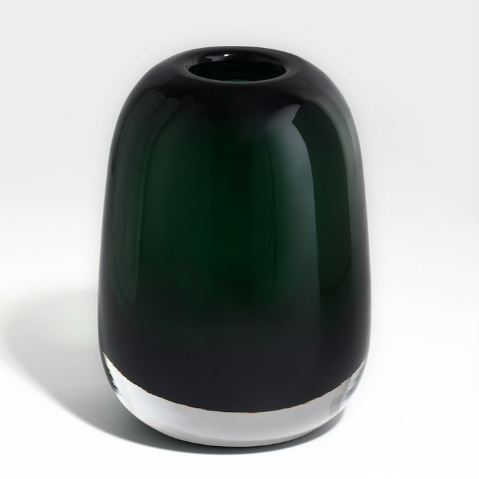 Ваза для цветов «Джозефина» из прозрачного зеленого стекла 17 х 13 х 13 см Ваза для цветов «Джозефина» из прозрачного зеленого стекла 17 х 13 х 13 см