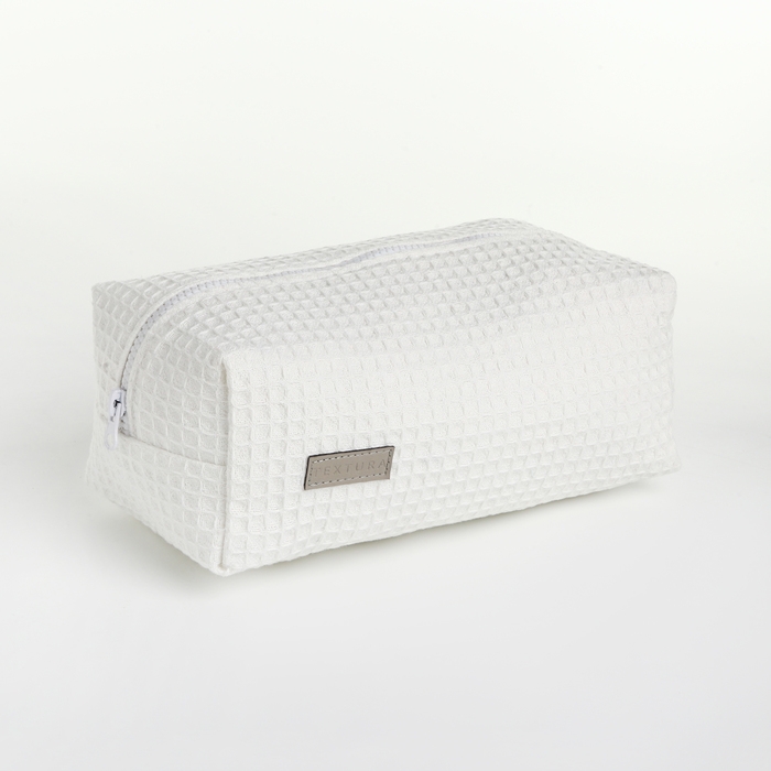 Косметичка на молнии TEXTURA, цвет белый Косметичка на молнии TEXTURA, цвет белый
