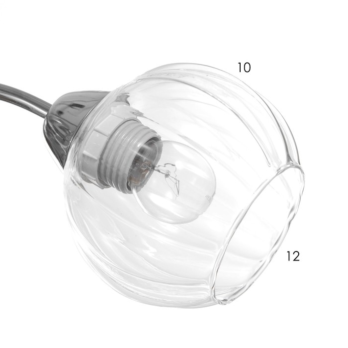 Люстра Люстра "Челси" 5х40Вт Е27 Хром 54х54х20см