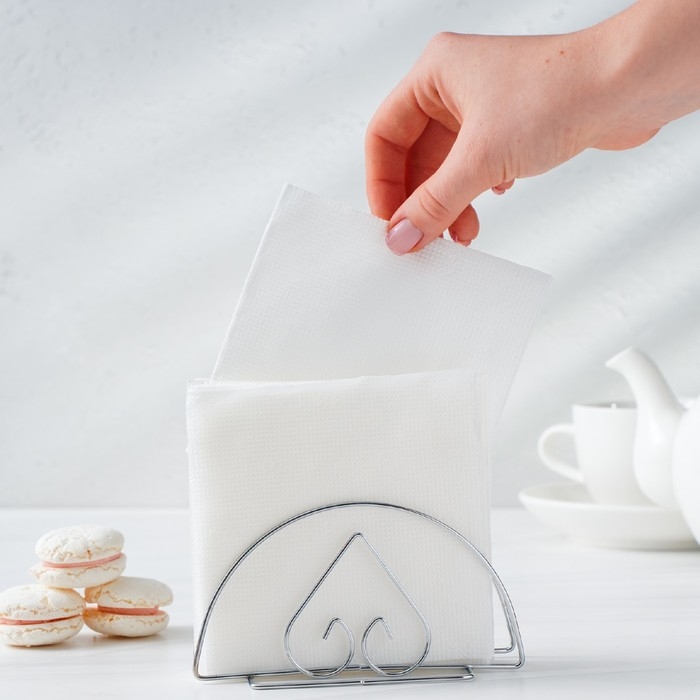 Салфетница Доляна «Сердце»,13×7×6 см Салфетница Доляна «Сердце»,13×7×6 см