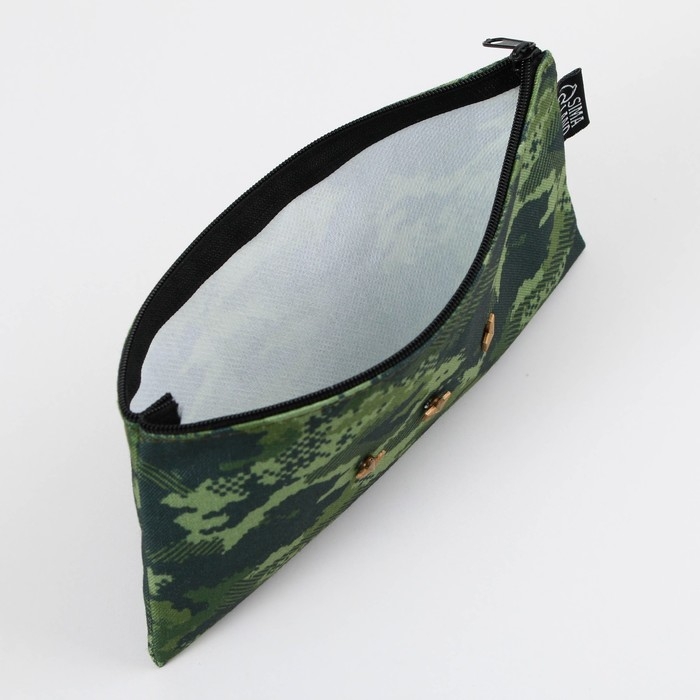 Пенал школьный текстильный «1 сентября: Камуфляж», 21 х 10 см Пенал школьный текстильный «1 сентября: Камуфляж», 21 х 10 см