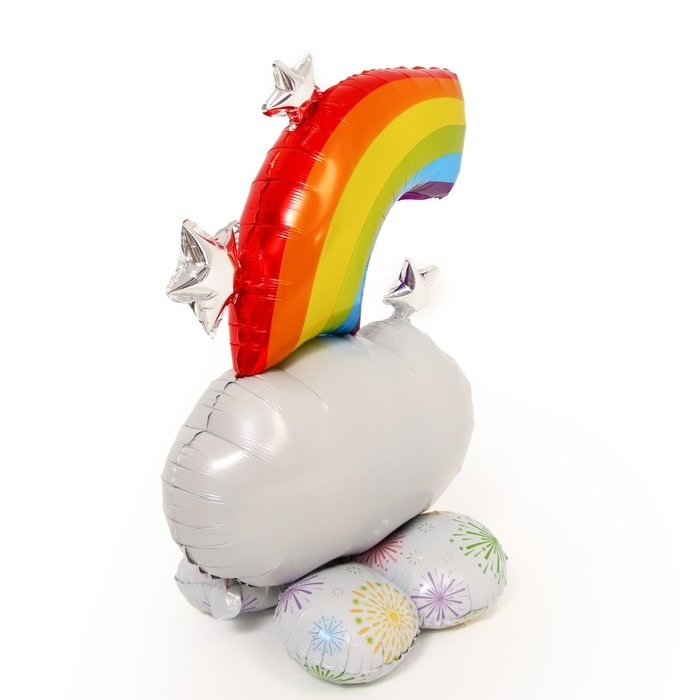 Шар фольгированный 40" &laquo;Радуга на подставке&raquo;, под воздух