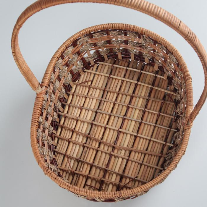 Корзина плетеная, 25×32×8/34 см, ротанг, сыть Корзина плетеная, 25×32×8/34 см, ротанг, сыть