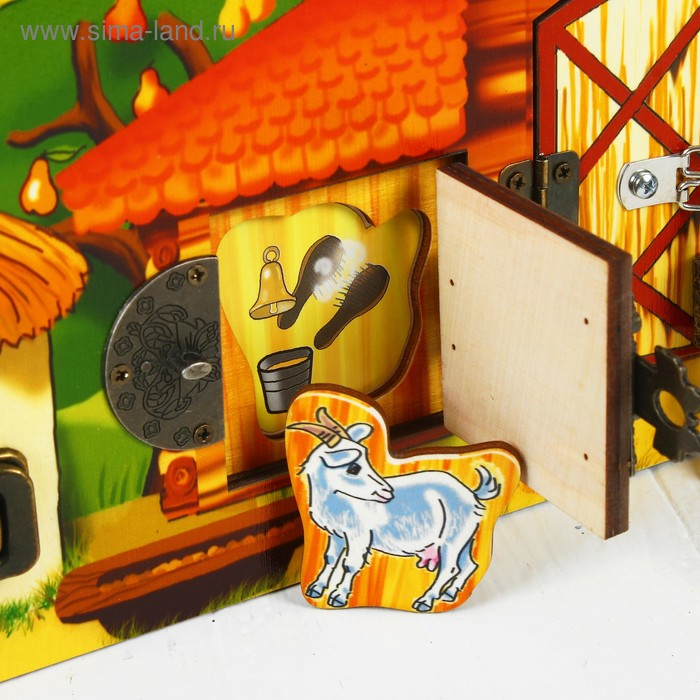 Бизиборд «Деревенский двор», 8 замков Бизиборд «Деревенский двор», 8 замков
