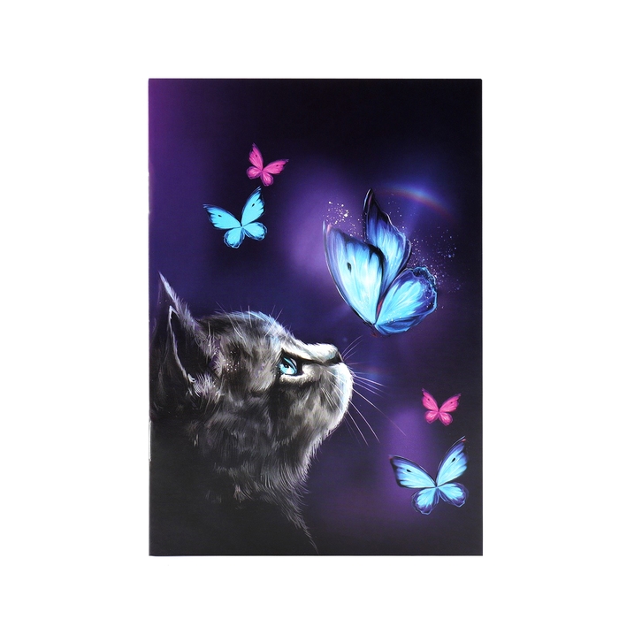 Детский рюкзак с блокнотом «Котик», 23х20,5 см