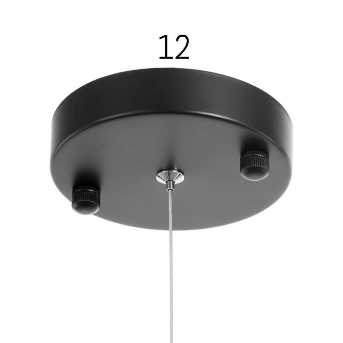 Люстра 1066/3BK E27 60Вт черный 90х20х90 см BayerLux