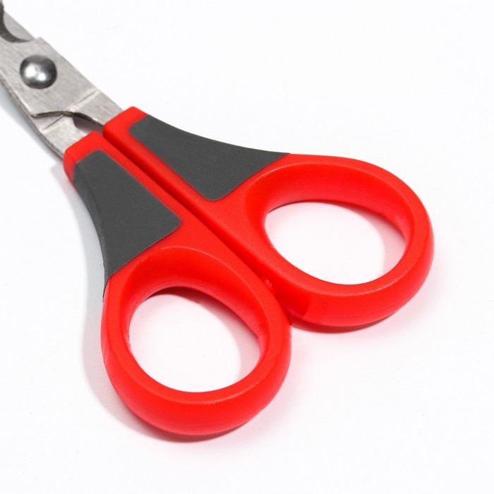 Ножницы-когтерезы изогнутые, отверстие 7 мм, бордовые с серым Ножницы-когтерезы изогнутые, отверстие 7 мм, бордовые с серым