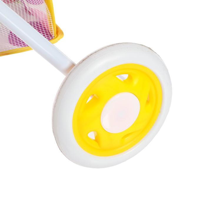 Коляска универсальная для кукол, с сумкой, с корзиной, металлический каркас Коляска универсальная для кукол, с сумкой, с корзиной, металлический каркас