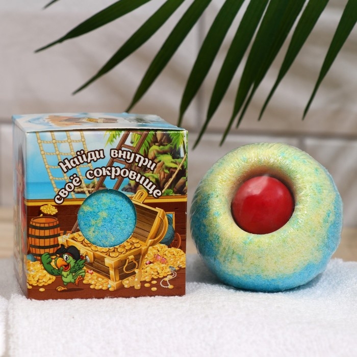 Бомбочка для ванн детская Laboratory Katrin с игрушкой для мальчиков, 135 г Бомбочка для ванн детская Laboratory Katrin с игрушкой для мальчиков, 135 г