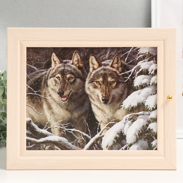 Ключница Ключница "Разбойники" молочный дуб 26х31 см