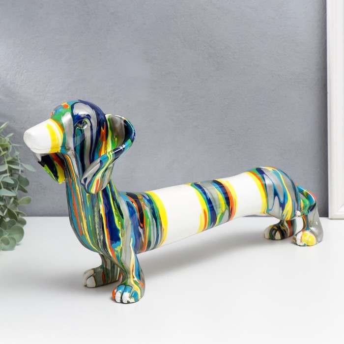 Сувенир полистоун Сувенир полистоун "Такса" подтёки краски 22,5х11х43 см