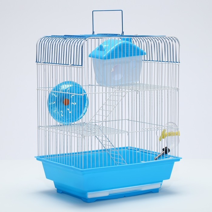 Клетка для грызунов с наполнением RT-3, 30 х 23 х 39 см, голубая Клетка для грызунов с наполнением RT-3, 30 х 23 х 39 см, голубая