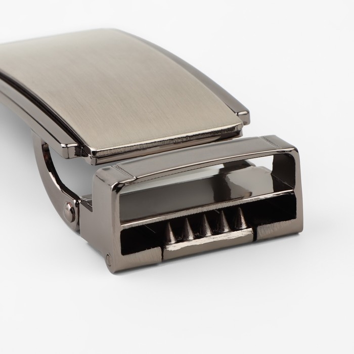 Пряжка для ремня, автоматическая, 7,8 × 3,5 см, цвет чёрный никель Пряжка для ремня, автоматическая, 7,8 × 3,5 см, цвет чёрный никель