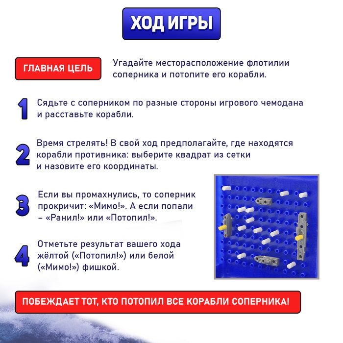 Настольная игра «Морской бой», двойное пластиковое поле, от 2 игроков, 6+ Настольная игра «Морской бой», двойное пластиковое поле, от 2 игроков, 6+