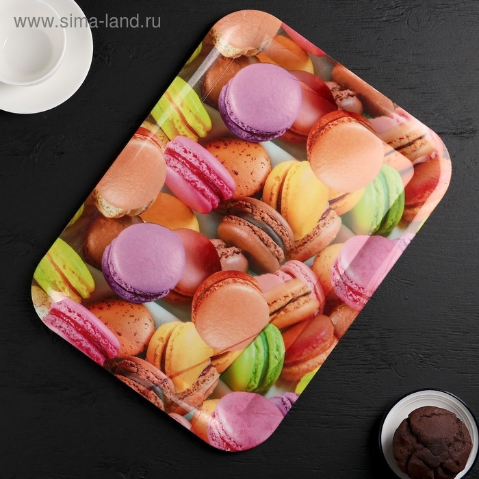 Поднос пластиковый прямоугольный Доляна «Кокетство», 37,5×28 см, рисунок МИКС Поднос пластиковый прямоугольный Доляна «Кокетство», 37,5×28 см, рисунок МИКС