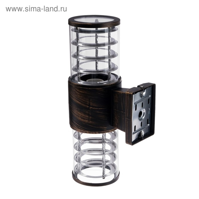 Светильник настенный Luazon Lighting 2хE27х60 Вт Светильник настенный Luazon Lighting 2хE27х60 Вт "Модерн", пластик, вверх и вниз, бронза