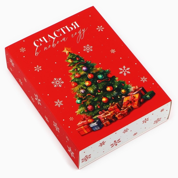 Коробка для сладостей «Счастье в Новом году», 20 х 15 х 5 см, Новый год Коробка для сладостей «Счастье в Новом году», 20 х 15 х 5 см, Новый год