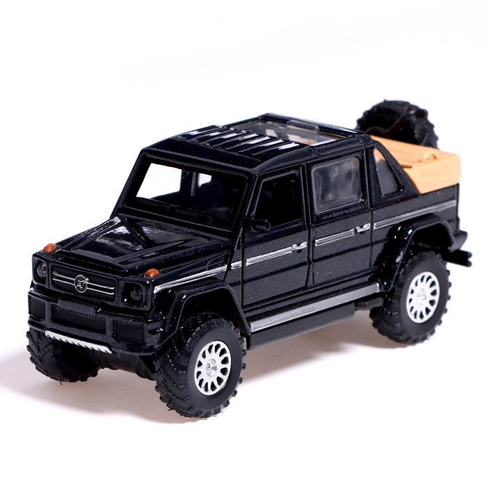 Машина металлическая «Внедорожник», инерционная, открываются двери и капот, световые и звуковые эффекты, цвет МИКС