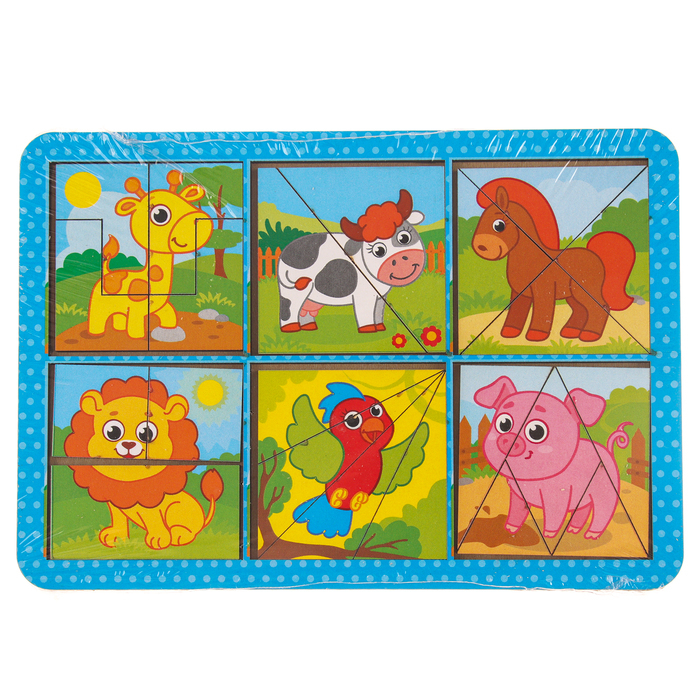 Квадраты Никитина «Животные», двусторонние Квадраты Никитина «Животные», двусторонние