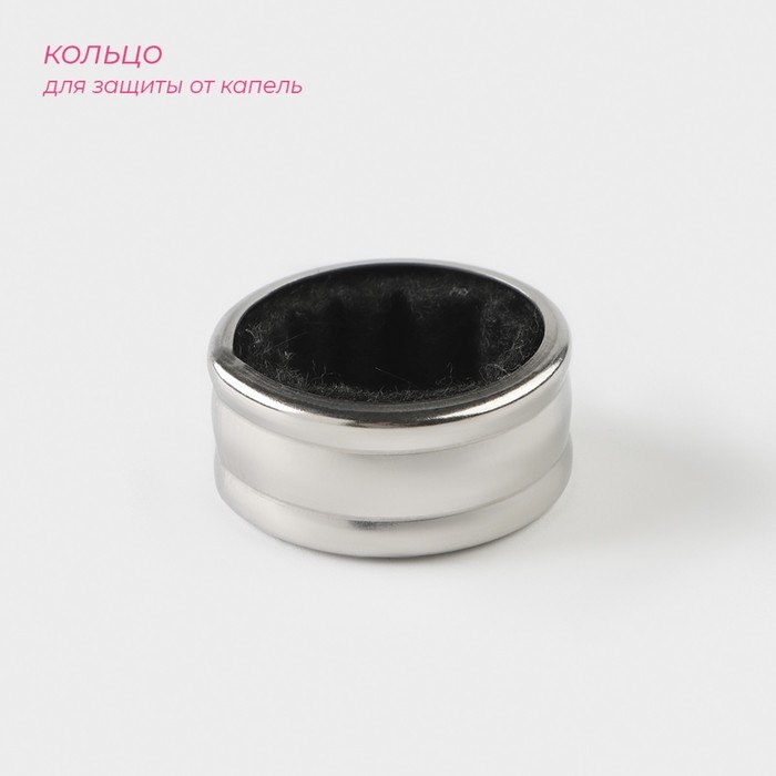 Набор для вина Доляна «Бургундия», 4 предмета: каплеуловитель, штопор, кольцо, термометр Набор для вина Доляна «Бургундия», 4 предмета: каплеуловитель, штопор, кольцо, термометр