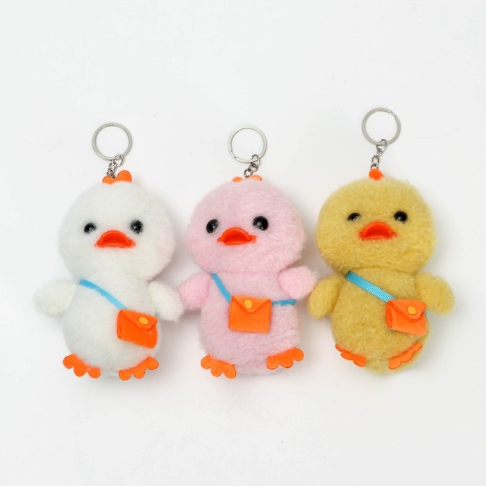 Мягкая игрушка &laquo;Утёнок&raquo;, на брелоке, цвета МИКС