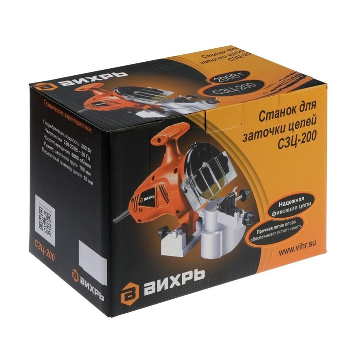 Станок для заточки цепи  Станок для заточки цепи "Вихрь" СЗЦ-200, 200 Вт, 100х10 мм, 6000 об/мин