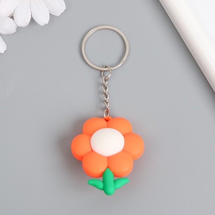 Брелок резина  Брелок резина "Подсолнух в солнечных очках" МИКС 5,4х4,3х2,5 см